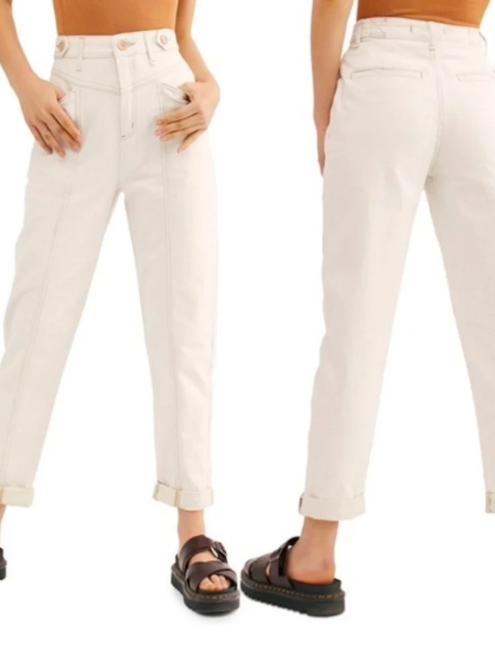 Free People Linen Jeans